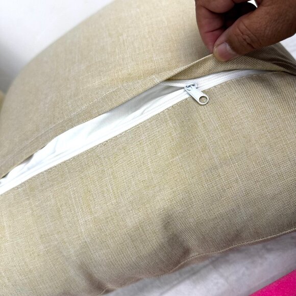 Charles Gallen Irish Linen Embroidered Wildflower Throw Accent Pillows 16x16" - Picture 8 of 16